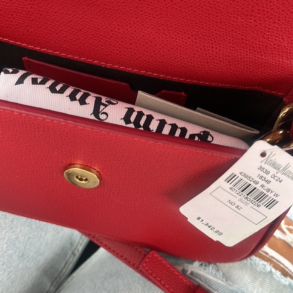 Red and white , one size fits all shoulder bag